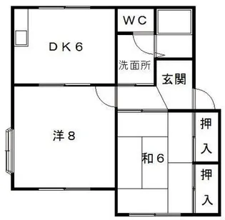 ビラミナミC【2階】の間取り