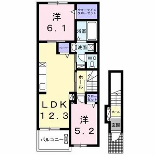 プライム五井II【2階】の間取り