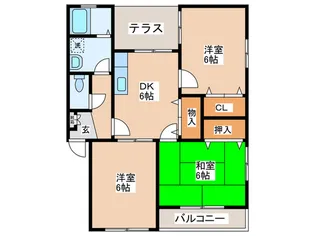 エステ-トあやめ【1階】の間取り