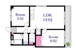 広島県広島市中区上八丁堀【マンション】の間取り