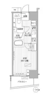 ヒューリックレジデンス新御茶ノ水【6階】の間取り