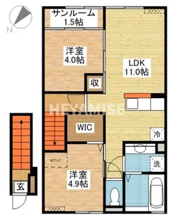 スマイリィハウス愛野【2階】の間取り