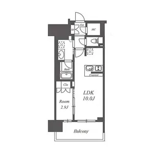 リニアゲートタワー名古屋【4階】の間取り