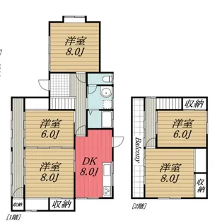 千葉県千葉市若葉区桜木北3【一戸建】の間取り