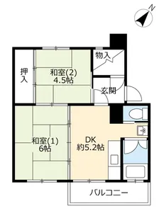 UR大麻園町【4階】の間取り