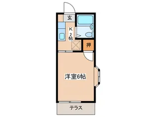 ファミーユ中丸【1階】の間取り