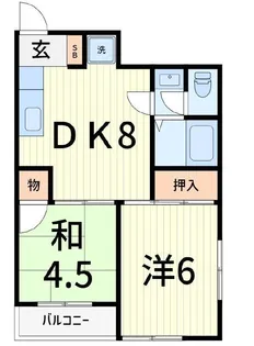 メゾンドール【1階】の間取り