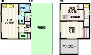 ピュアハウス2号棟の間取り
