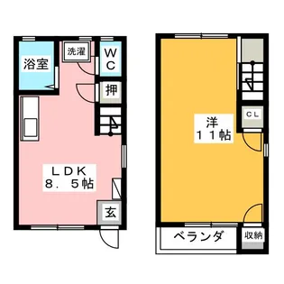 アーバニティ630 西棟【1階】の間取り