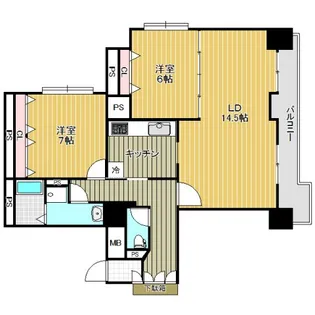 ベルソーレ支倉【2階】の間取り
