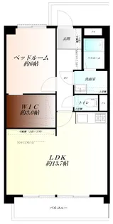 カルタックマンション  リノベーション【2階】の間取り