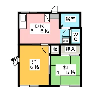 ホワイトコーポA【2階】の間取り
