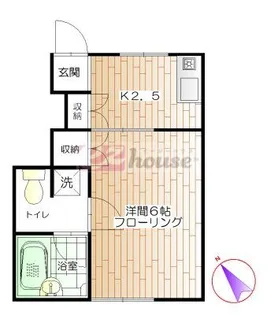 ハイムSARA【1階】の間取り