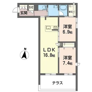 ウインド シュピール【1階】の間取り