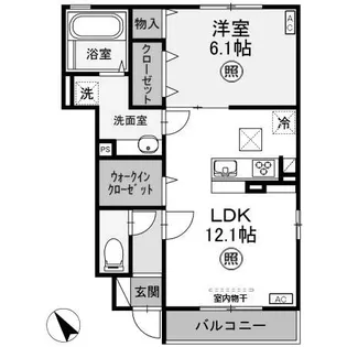 ラ・ピーノ 3【1階】の間取り