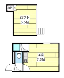 北海道江別市文京台東町【アパート】の間取り