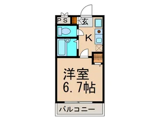 メゾンタツミ【2階】の間取り