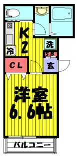 コスモス【1階】の間取り