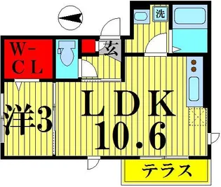 カーサ フェリーチェ【2階】の間取り