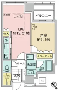 パークコート神宮前 The Air【3階】の間取り