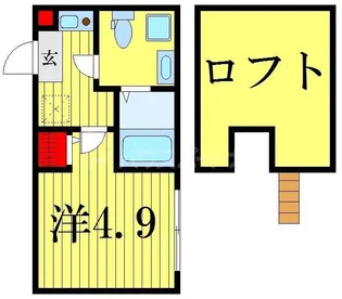 ハーモニーテラス柴又V【2階】の間取り