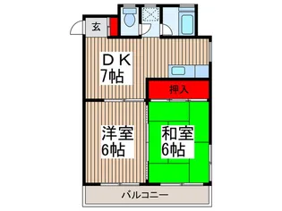 荻野マンション【3階】の間取り