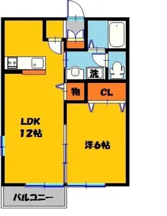ブランノワールA【1階】の間取り