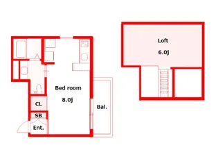 moku【4階】の間取り