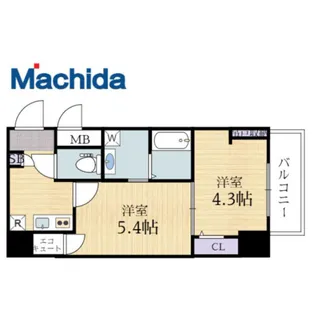 エヌエムスワサントディス【8階】の間取り