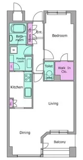 1LDKの間取り画像