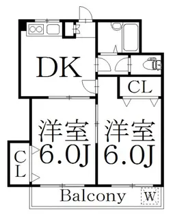 東京都中野区松が丘2【マンション】の間取り