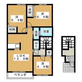 LIANGE A棟【2階】の間取り