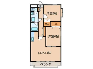トゥインクルツイン桃山【4階】の間取り