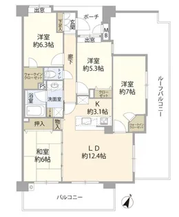 埼玉県熊谷市曙町3【マンション】の間取り