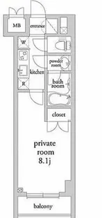 東京都板橋区南常盤台1【マンション】の間取り