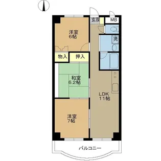 クレストYMDI【3階】の間取り