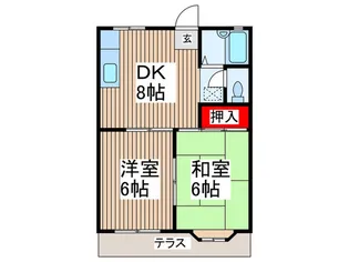 パールハイツ【1階】の間取り