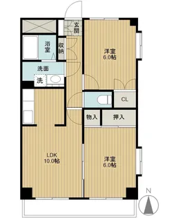 マンション扶双【2階】の間取り