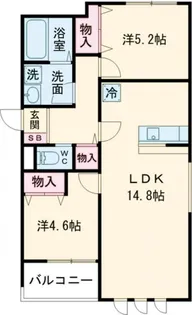 セイワパレス門真【2階】の間取り
