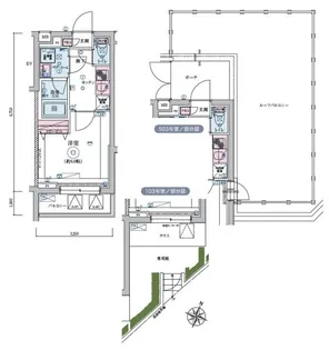 東京都品川区上大崎2【マンション】の間取り