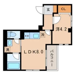 カーザ・ブランカ北斎【3階】の間取り