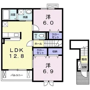 HiRo【2階】の間取り