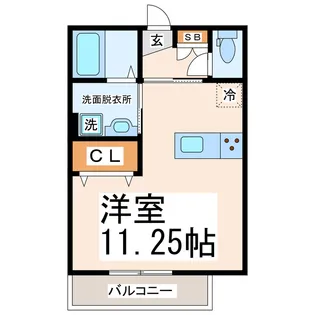 ジーク日赤通り【1階】の間取り