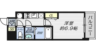 大阪府大阪市都島区高倉町1【マンション】の間取り