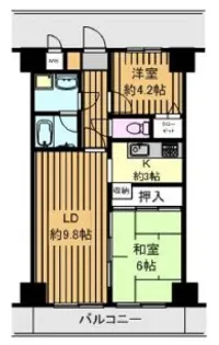 ビューシティINAGE【5階】の間取り