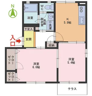 シャーメゾンK【1階】の間取り