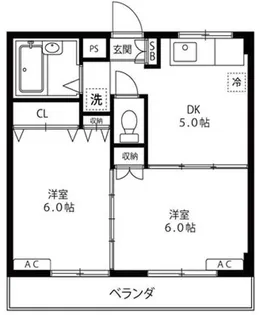 クレメゾン西船【2階】の間取り