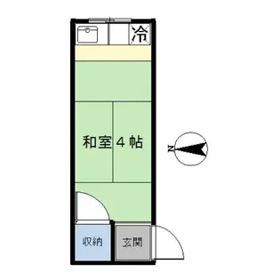 武田アパート【1階】の間取り