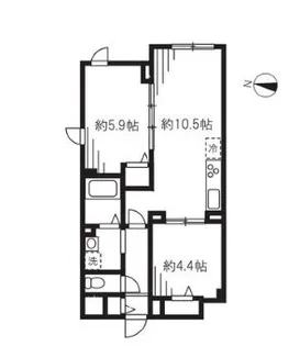 東京都世田谷区駒沢5【マンション】の間取り