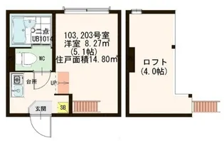 フィオーレ梅島【2階】の間取り